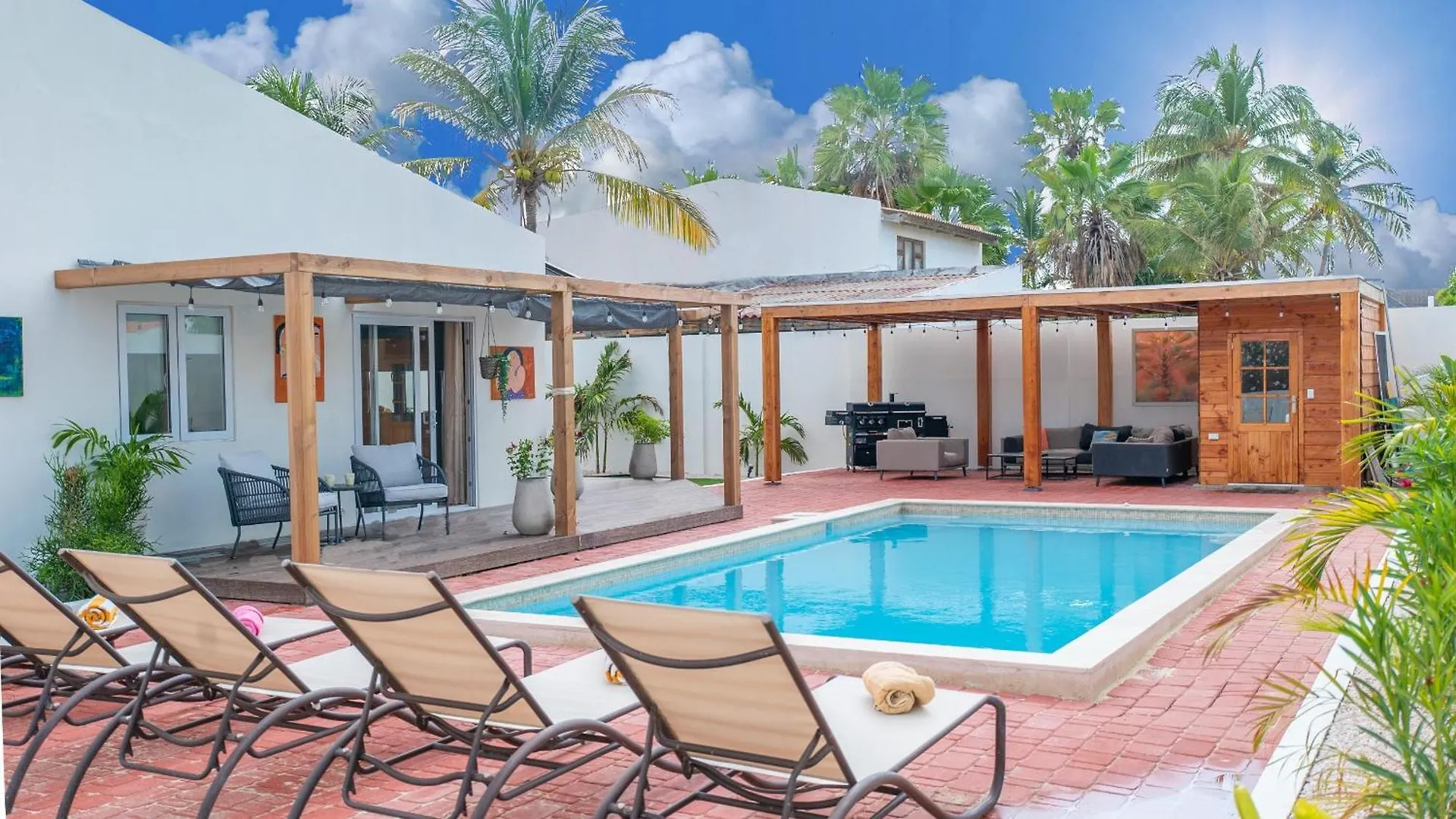 Sunny Eagle Beach Villa - 3 Min. From Beach Палм Бич 0*,