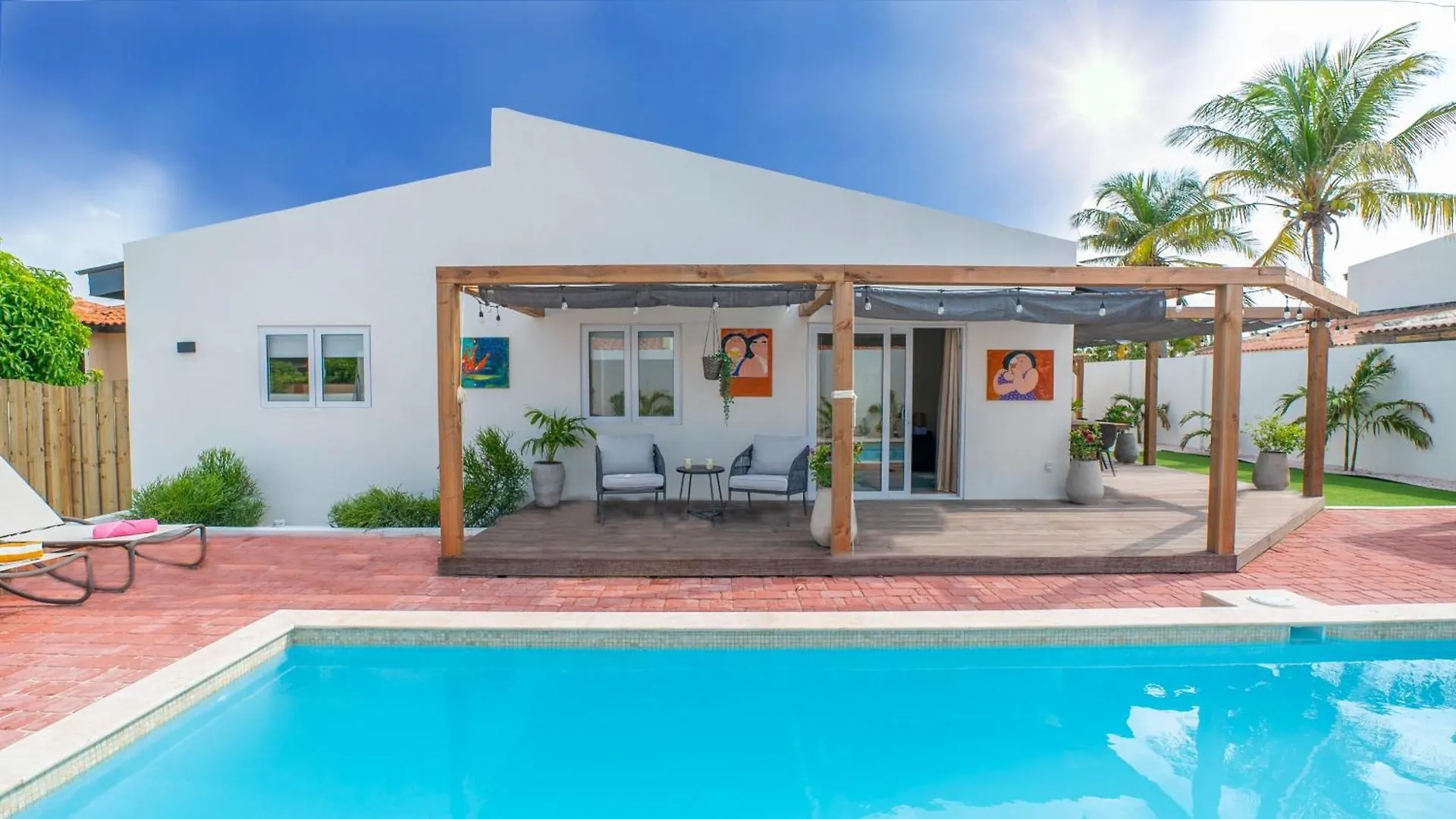Sunny Eagle Beach Villa - 3 Min. From Beach Палм Бич Аруба
